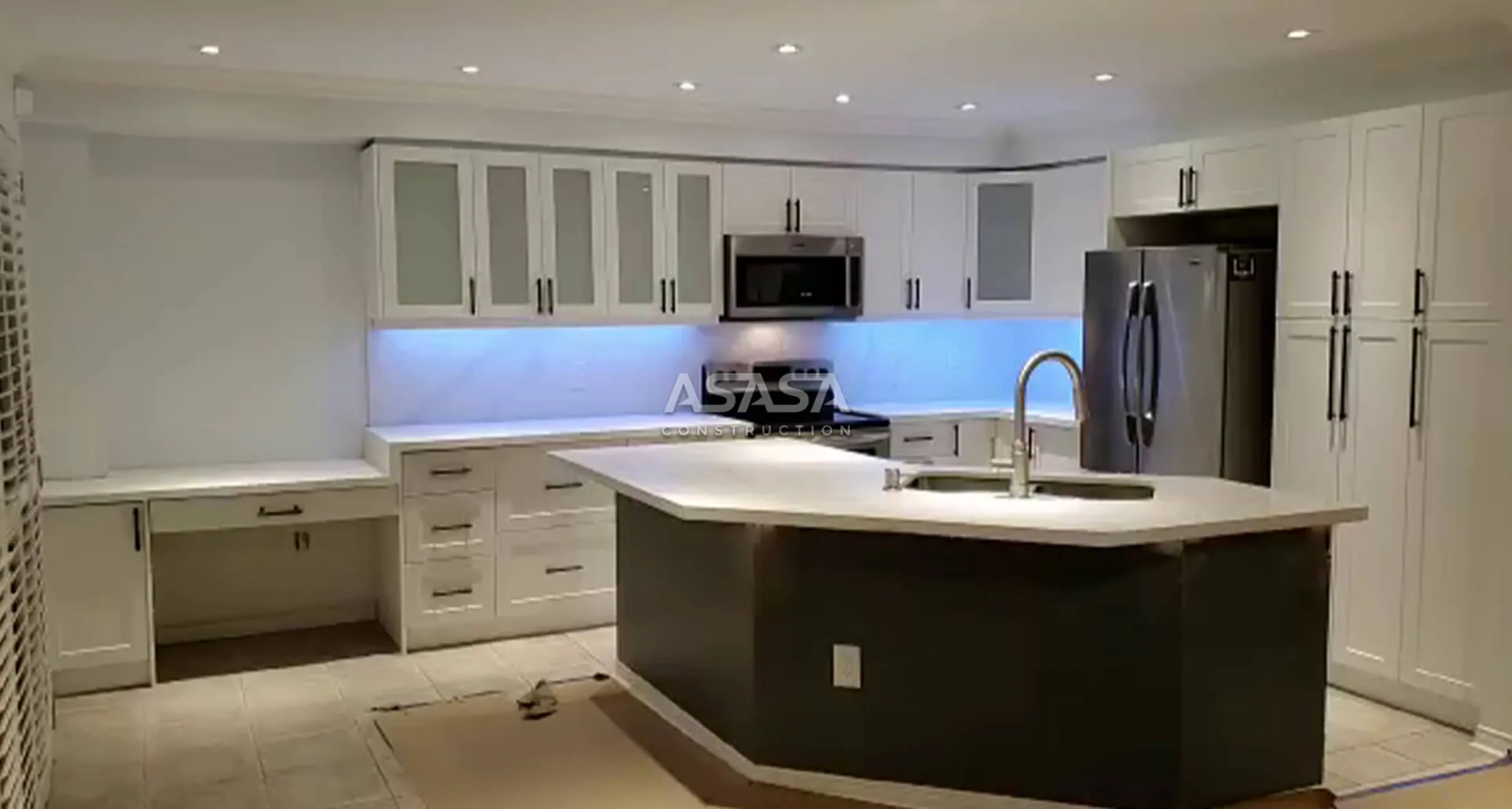 WHITE KITCHEN RENOVATION IN VAUGHAN